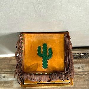 American Darling genuine leather purse with buck-stitch